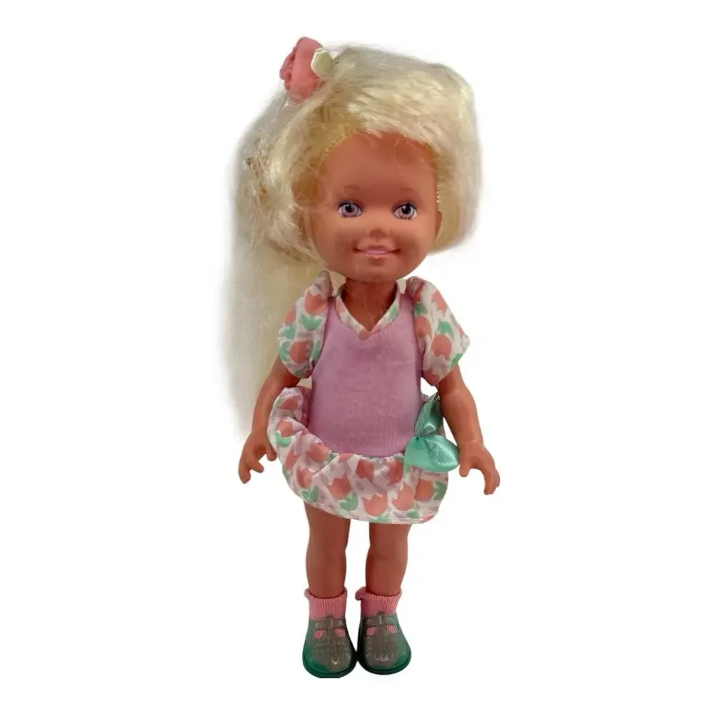 VTG 1987 Playskool Dolly Surprise Molly‎ Grows Blonde Hair WORKING Read
